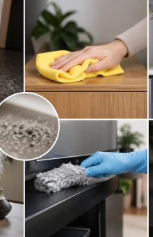 Пыль на мебели и как замедлить её накопление