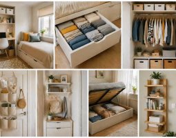 Организация хранения в маленькой комнате