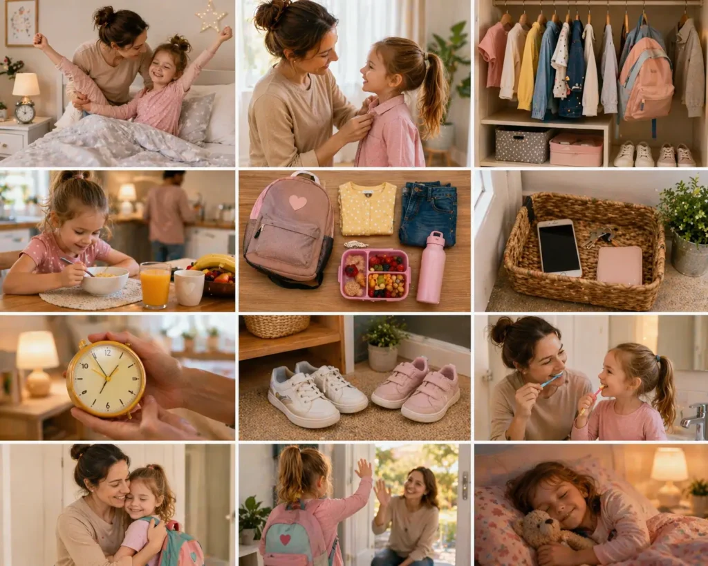 Лайфхаки для утренних сборов с ребёнком