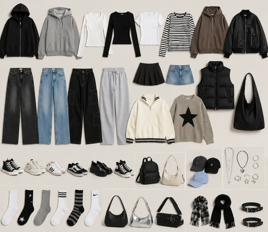 Базовый гардероб для подростка без лишних вещей