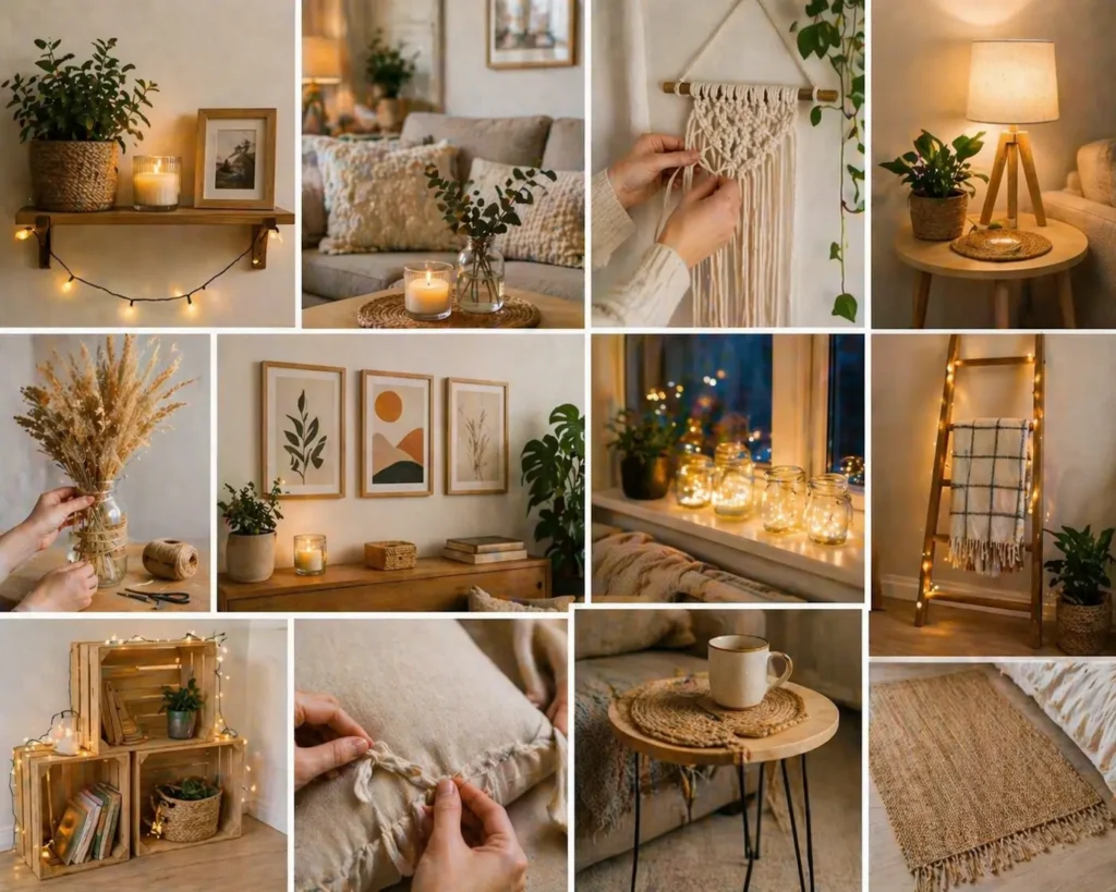 Уютный интерьер своими руками