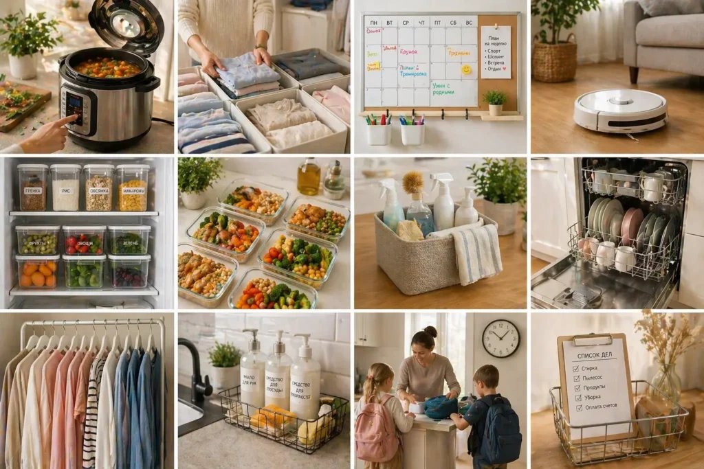 Бытовые решения, которые экономят маме время