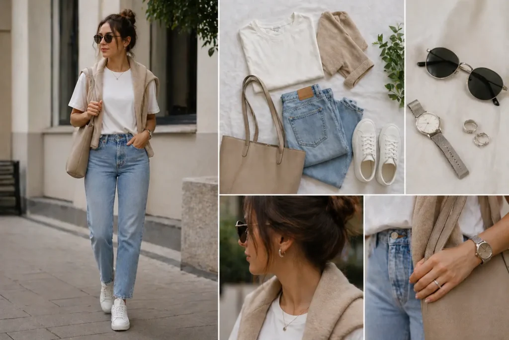 Повседневный образ без сложных сочетаний