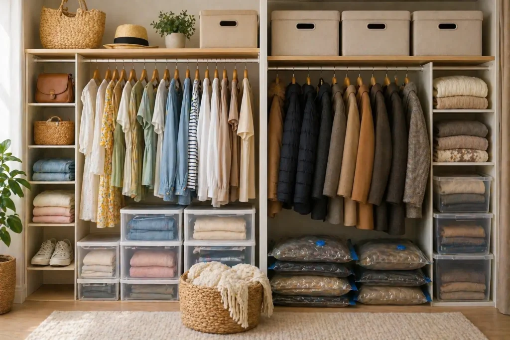 Система хранения одежды по сезонам